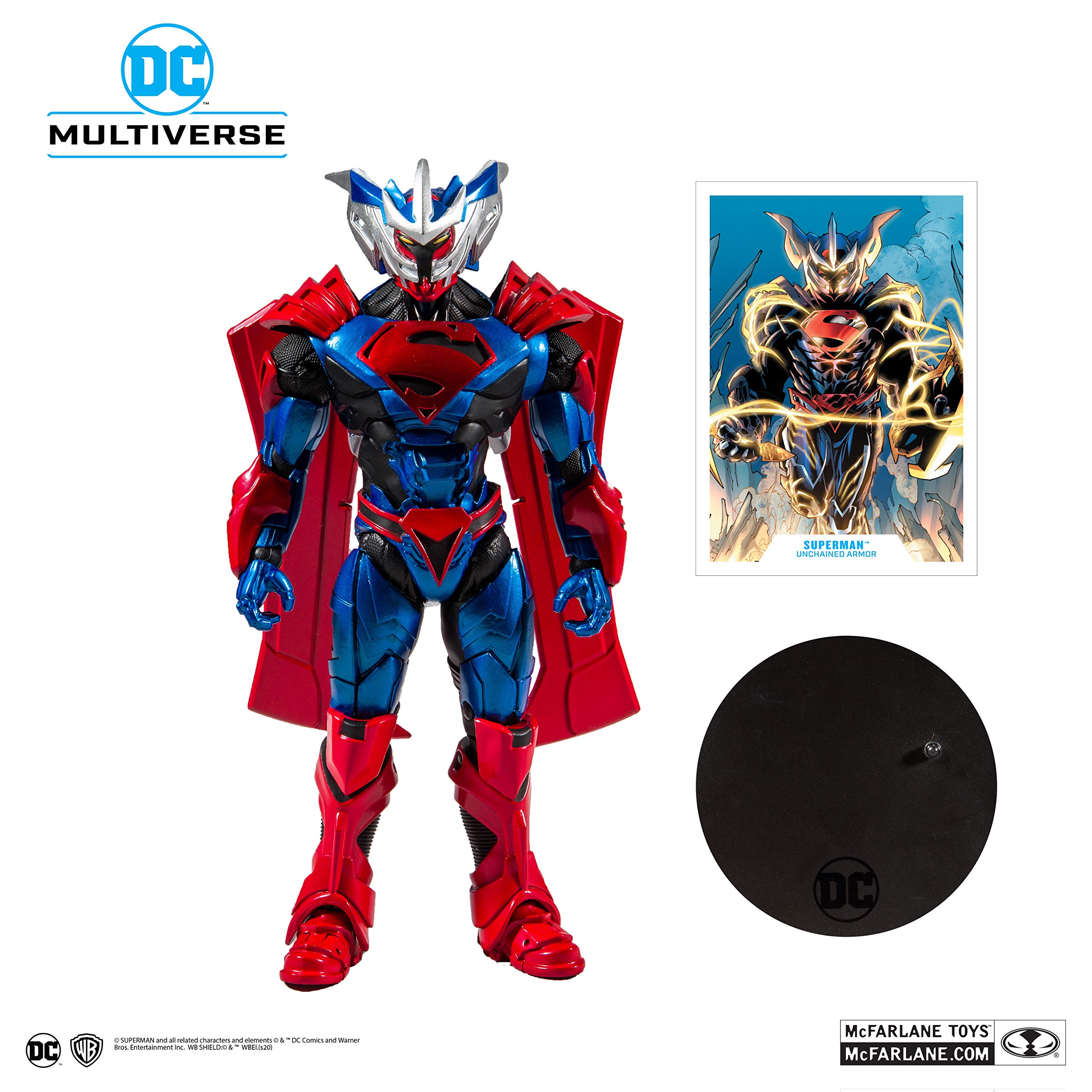 McFarlane Toys DC Multiverse Superman: Unchained Armor Action Figure 7-inch Collectible - Perfect for Display, Gifts & DC Comics Fans