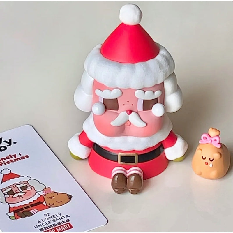 Crybaby Lonely Christmas Series - Uncle Santa Plush Doll | Festive Holiday Decoration & Gift for Christmas Parties, Home Decor, and Collectors