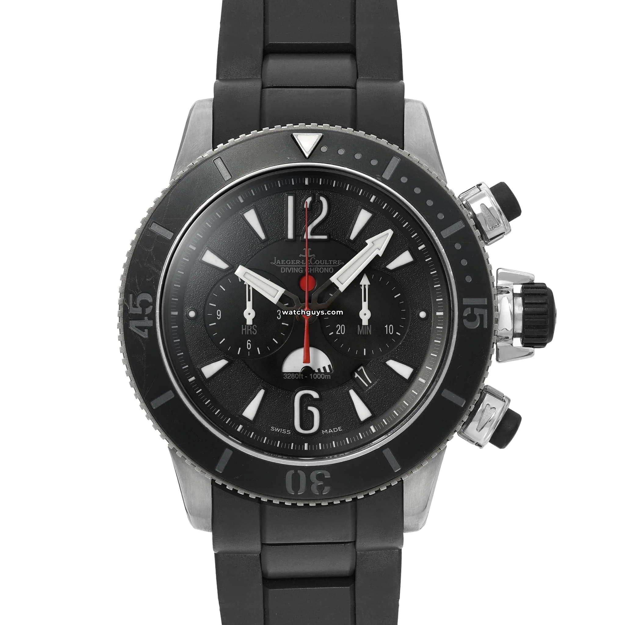 Jaeger-LeCoultre Q178T677 Master Compressor Diving Chronograph GMT Navy Seals Limited Edition Watch - Luxury Dive Watch for Men, Professional Waterproof Chronograph with GMT Function - Perfect for Scuba Diving, Military Use & Collector's Display
