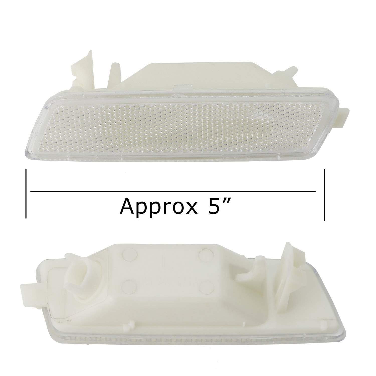 Clear Lens Front Bumper Side Marker Lights Housings for VW MK5 Golf GTI R32 Jetta - Perfect for Night Driving & Custom Car Styling