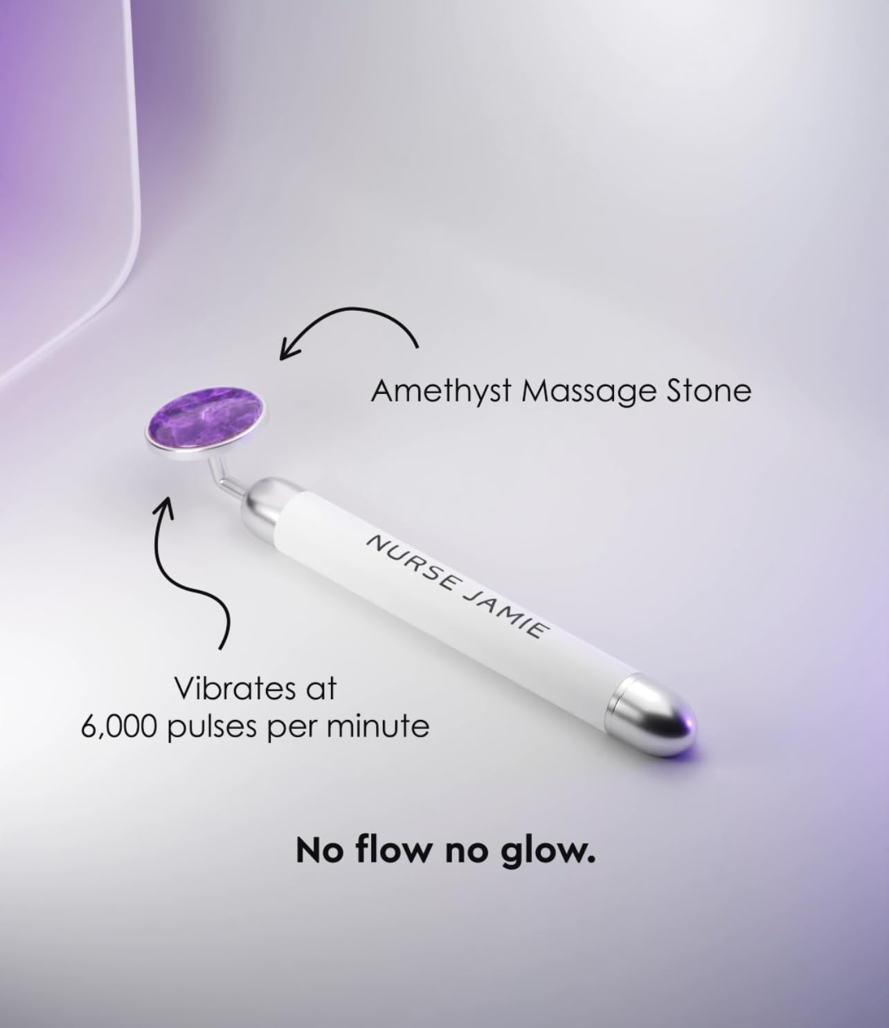 Nurse Jamie Nuvibe Rx Amethyst Facial Massager - Anti-Aging & Skin Tightening Beauty Tool for Glowing Skin | Perfect for Home Spa & Self-Care Routine
