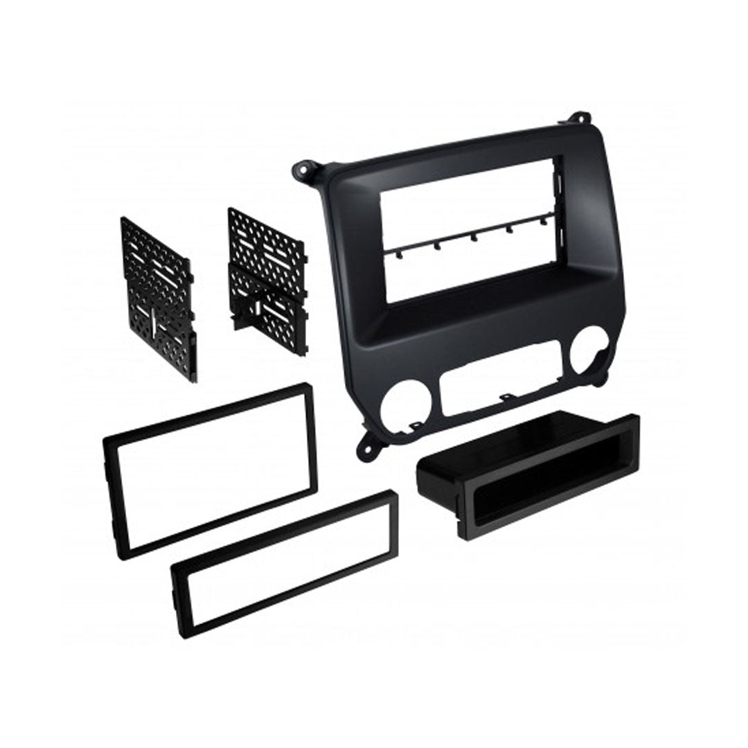 GMK325BM Single DIN/ISO or Double DIN Car Stereo Installation Kit for 2014-2017 Chevrolet Silverado & GMC Sierra - Perfect for Aftermarket Audio Upgrades and Seamless Dashboard Integration