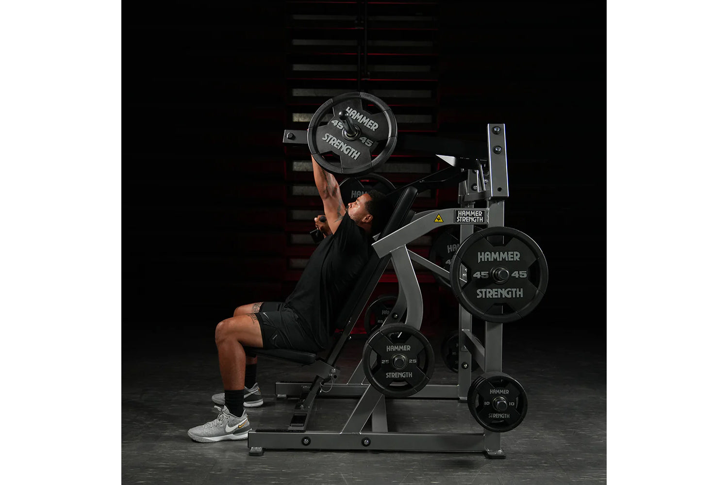 Hammer Strength Plate Loaded Iso-Lateral Super Incline Press Machine - Commercial Gym Equipment for Chest Workouts & Strength Training
