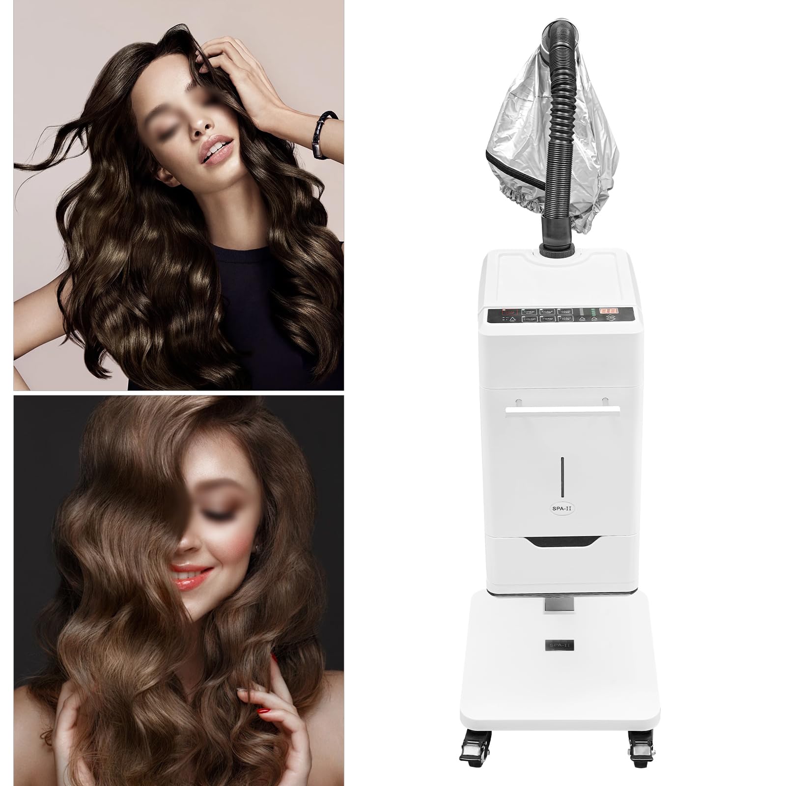 Professional Nano Ionic Hair Steamer & Color Processor - 500W 110V Salon Equipment with Stand Up Base for Deep Conditioning & Hair Treatment | Perfect for Salon, Spa & Home Hair Care Routines