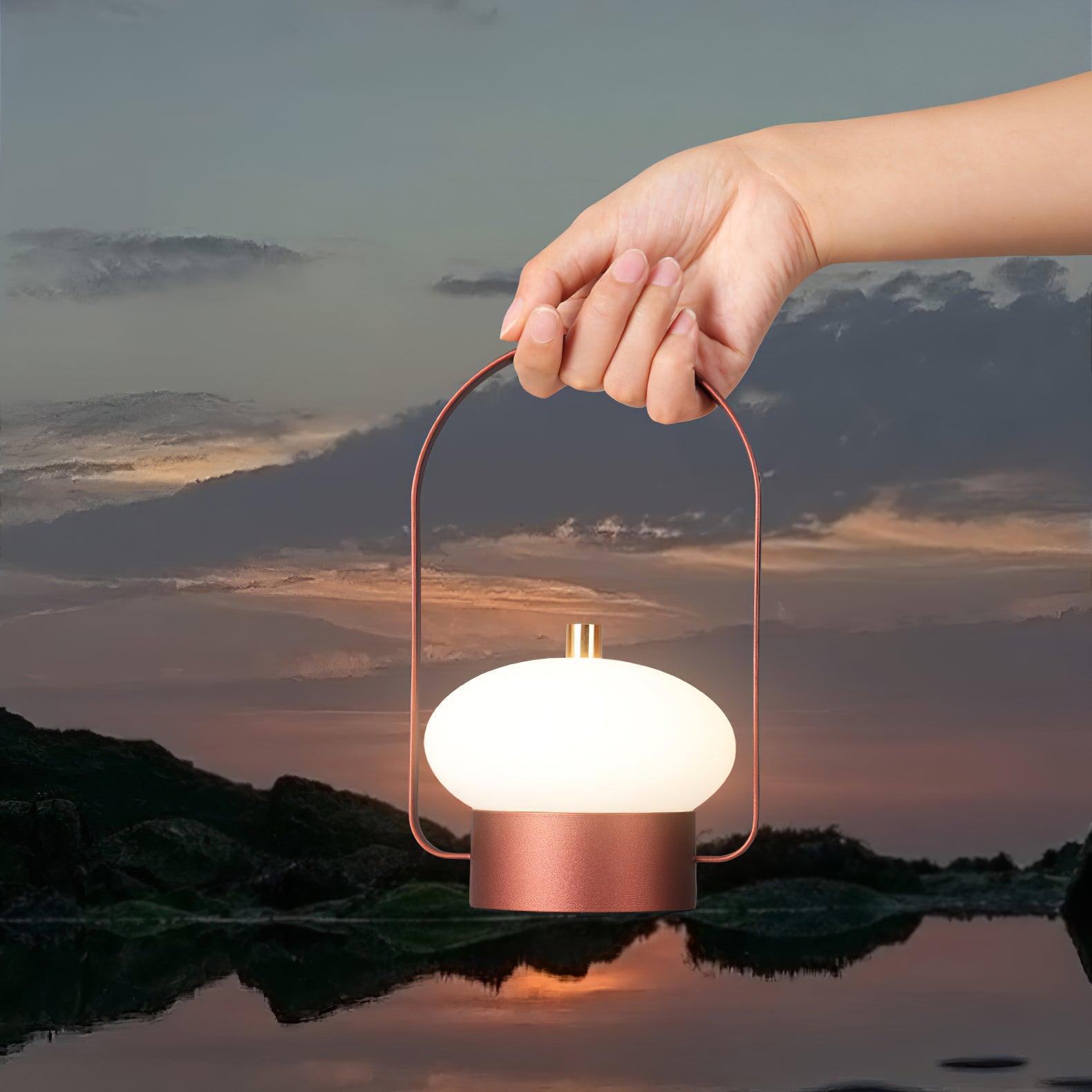 Soft Spot Portable Rechargeable LED Table Lamp with Built-in Battery - Perfect for Bedroom, Office, and Travel Night Light