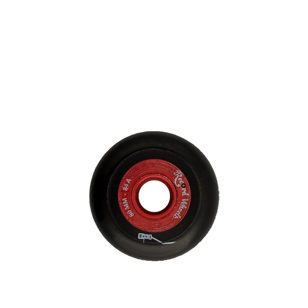 FR Record 76mm/84a Black Skateboard Wheels (8 Pack) - Perfect for Street Skating & Smooth Rides