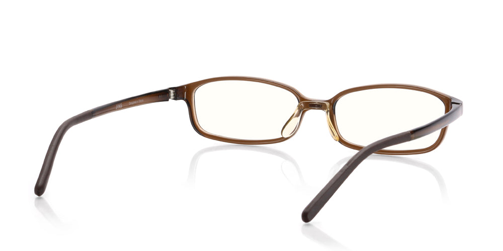 JINS SCREEN Boxed U101 Brown 84 - Lightweight & Stylish Blue Light Blocking Glasses for Computer, Gaming, and Office Use
