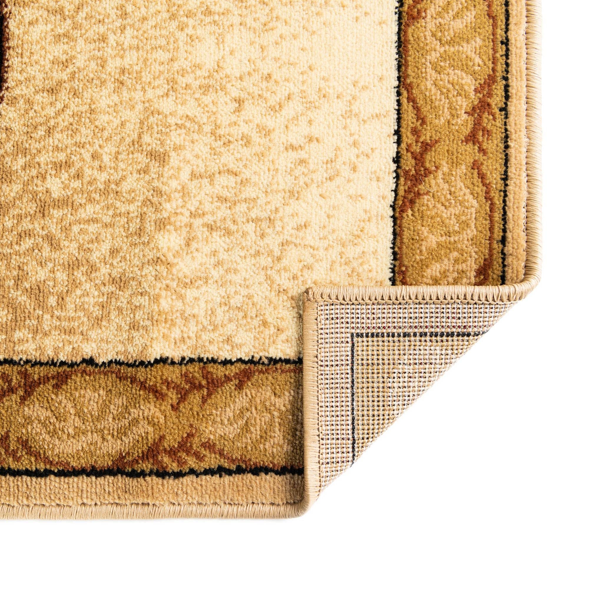 Pioneer Collection 10 Ft Ivory Runner Rug - Medium Pile Hallway & Entryway Carpet | Durable Floor Mat for High Traffic Areas, Living Room Decor