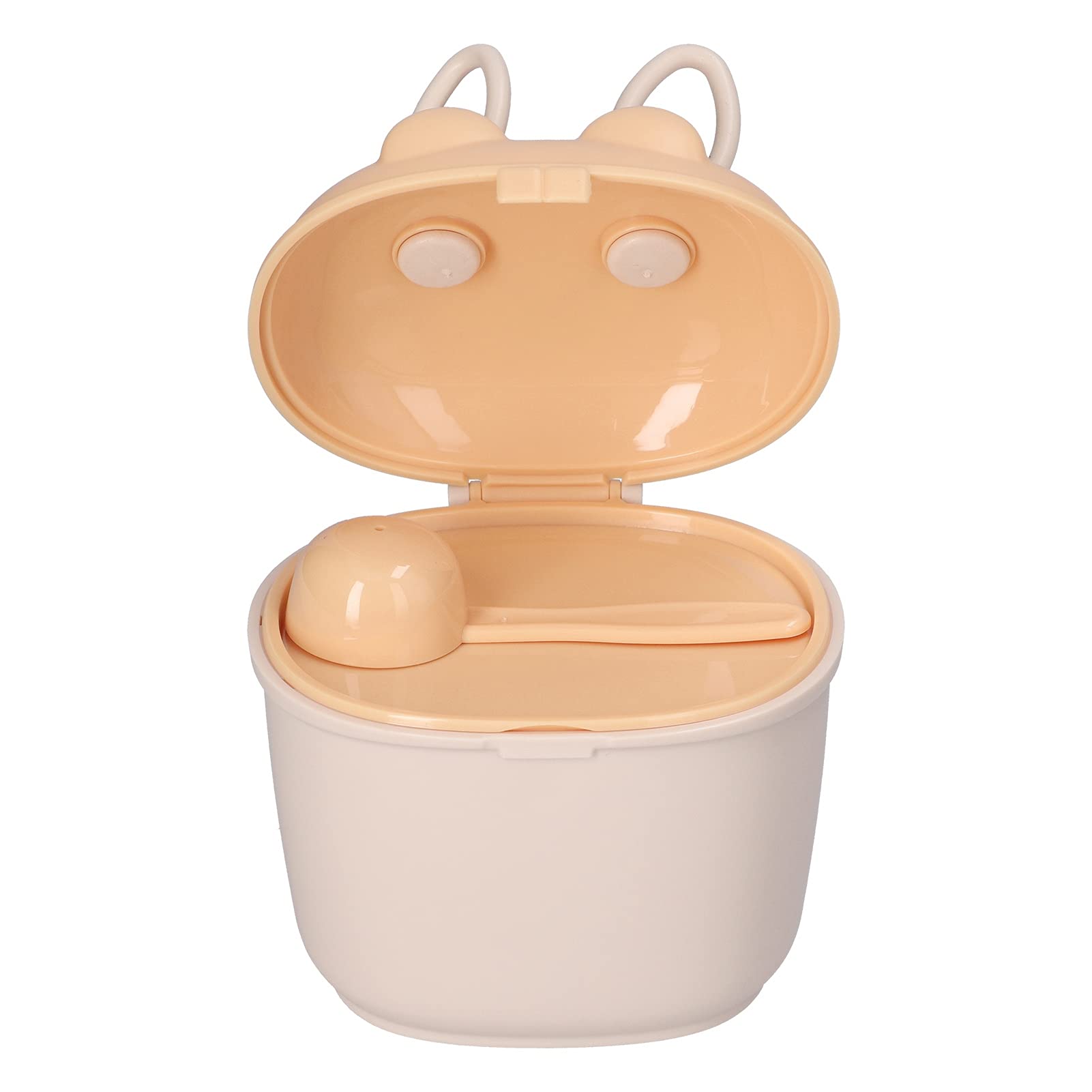 Airtight PP Bunny Ears Shaped Milk Powder Storage Container - BPA-Free Baby Formula Dispenser for Home & Travel (Yellow) | Perfect for Nursery, Kitchen & On-the-Go Parents