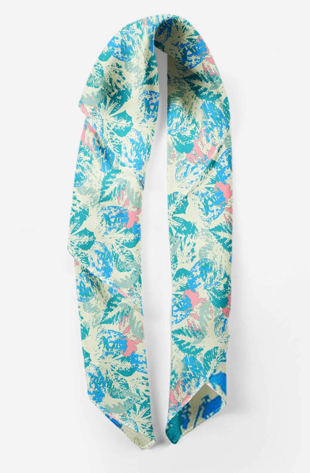 Bimba Pure Silk Printed Head Bandanas & Neck Scarves - Soft Summer Fashion Accessories for Women - Perfect for Beach, Yoga, and Outdoor Activities