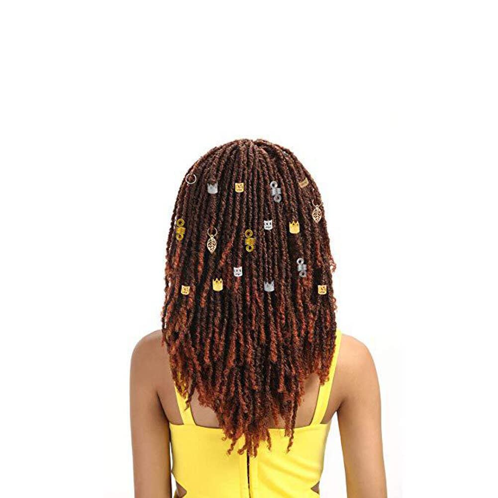 Metal Hair Beads & Coil Clips - Dreadlock Braid Rings & Jewelry Accessories for Women - Perfect for Boho, Festival, and Everyday Hairstyles