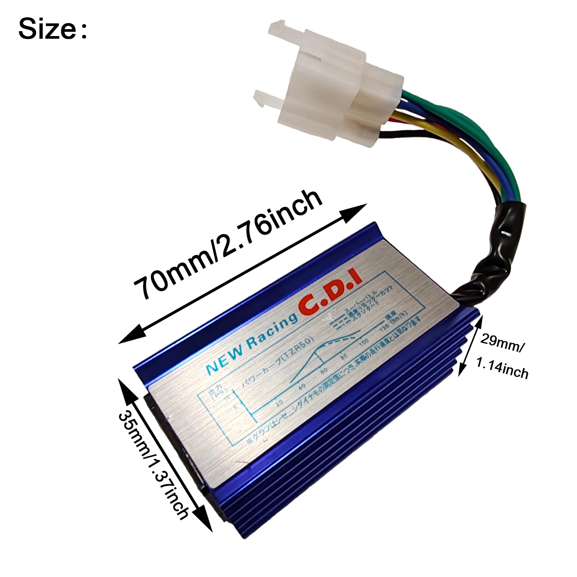 High-Performance GY6 Ignition Coil & 6-Pin CDI Box Replacement for 50cc-250cc Motorcycles, ATVs, Mopeds & Scooters - Compatible with Chinese Dirt Bikes, Pit Bikes & Four Wheelers - Perfect for Off-Road Racing, Trail Riding & Urban Commuting