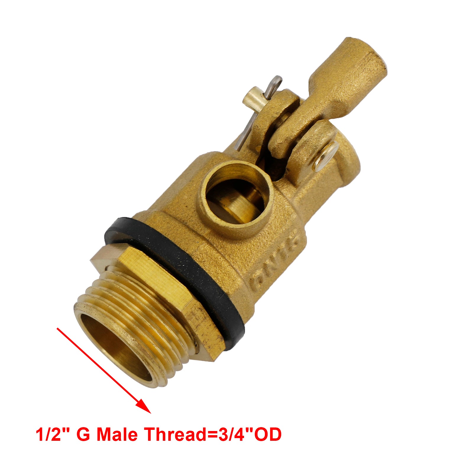 1/2 Inch Male Thread Float Ball Valve - Stainless Steel Floating Ball Water Sensor for Tanks, Pools & Irrigation Systems