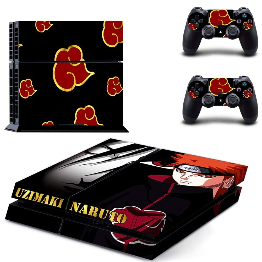 Anime Naruto to Boruto PS4 Pro Skin Sticker Decal Vinyl Cover for Sony PlayStation 4 Console & 2 Controllers - Custom Protective Wrap for PS4 Slim/Pro - Perfect for Gaming Setups & Anime Fans