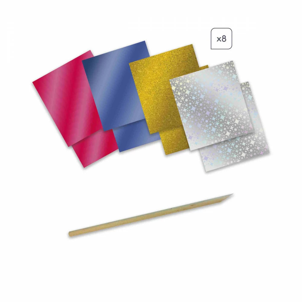 Magic School 3 Gilding Paintings - Premium Gold Leaf Art for Home Decor, DIY Craft Projects & Gift Giving