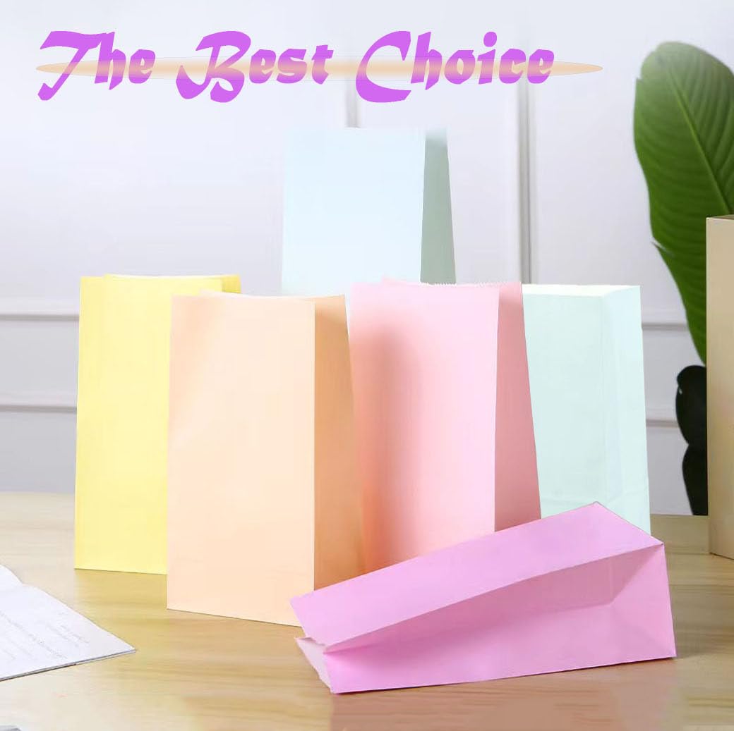 24-Piece Pastel Colored Birthday Gift Bags Set - 2