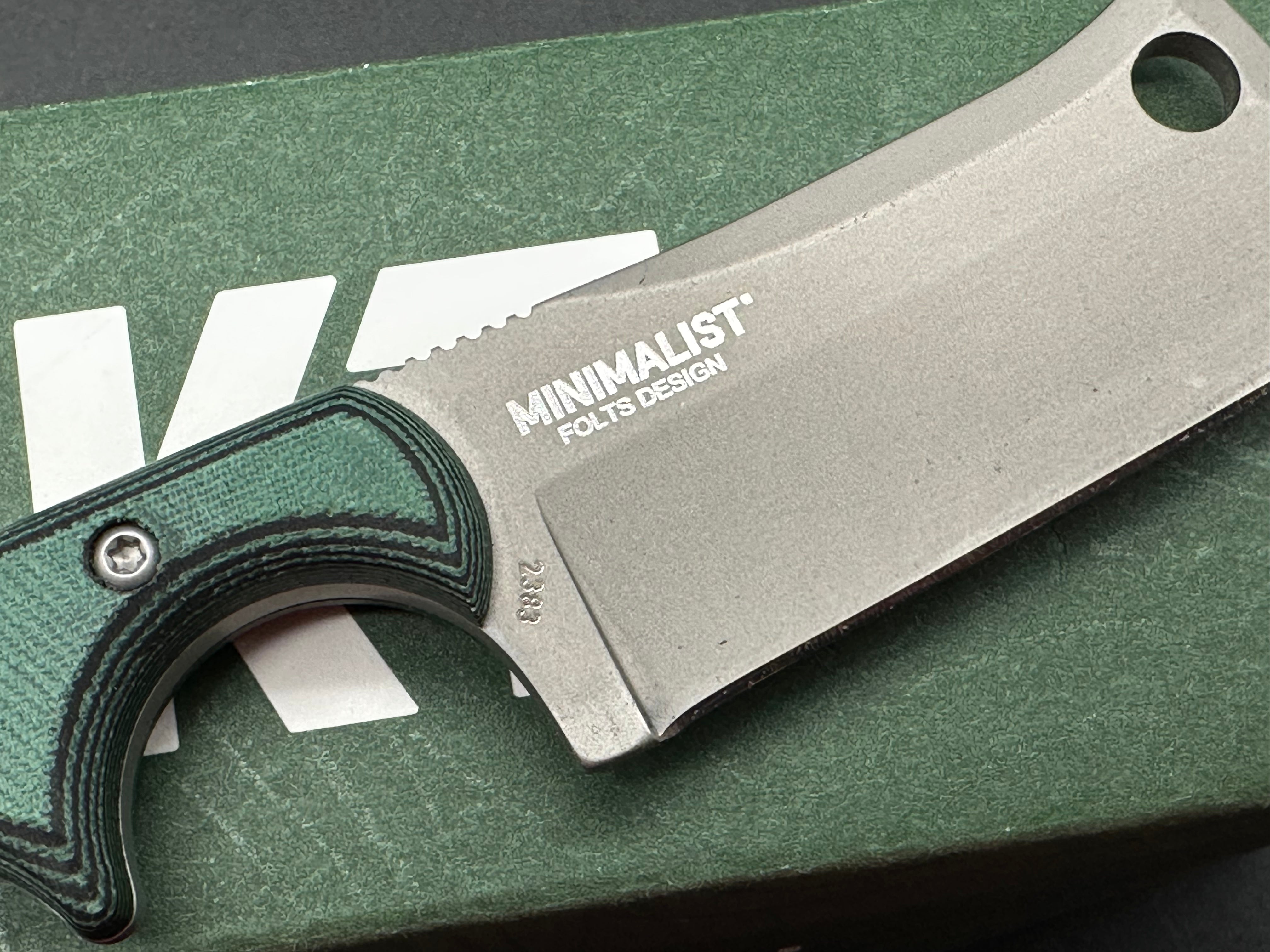 CRKT Folts Minimalist 2383 Compact Fixed Blade Knife - EDC, Outdoor Survival & Camping Tool
