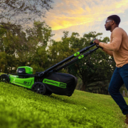 Renewed 80V 21-Inch Cordless Battery Brushless Self-Propelled Lawn Mower with 4.0Ah Battery & 4A Fast Charger - 3-Piece Combo Kit for Large Yard Lawn Care & Landscaping
