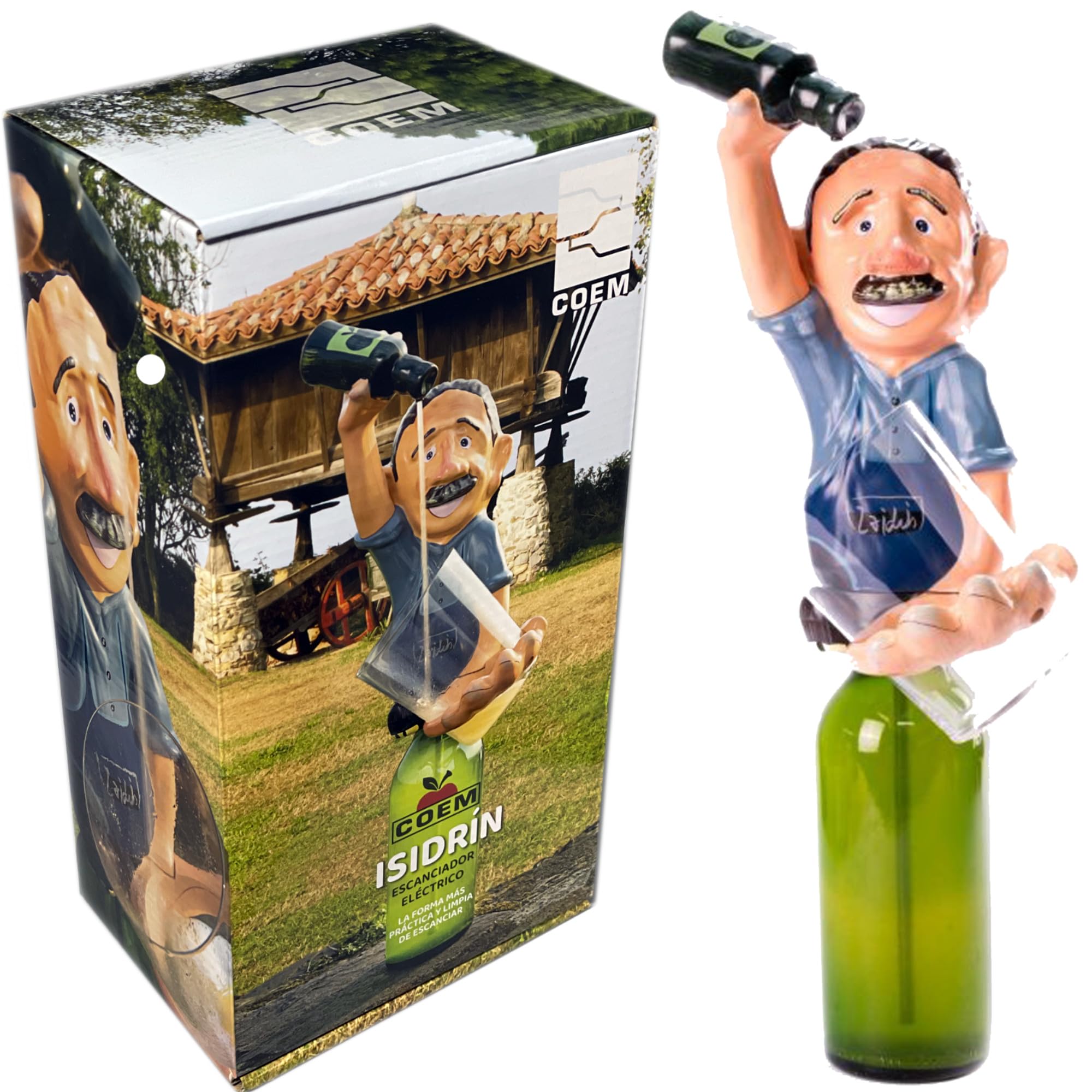 Electric Cider Squeezer with Battery - Fresh & Bubbling Cider Dispenser for Home & Parties - Perfect Gift for Men (Isidrin) - Enjoy Homemade Cider Anytime