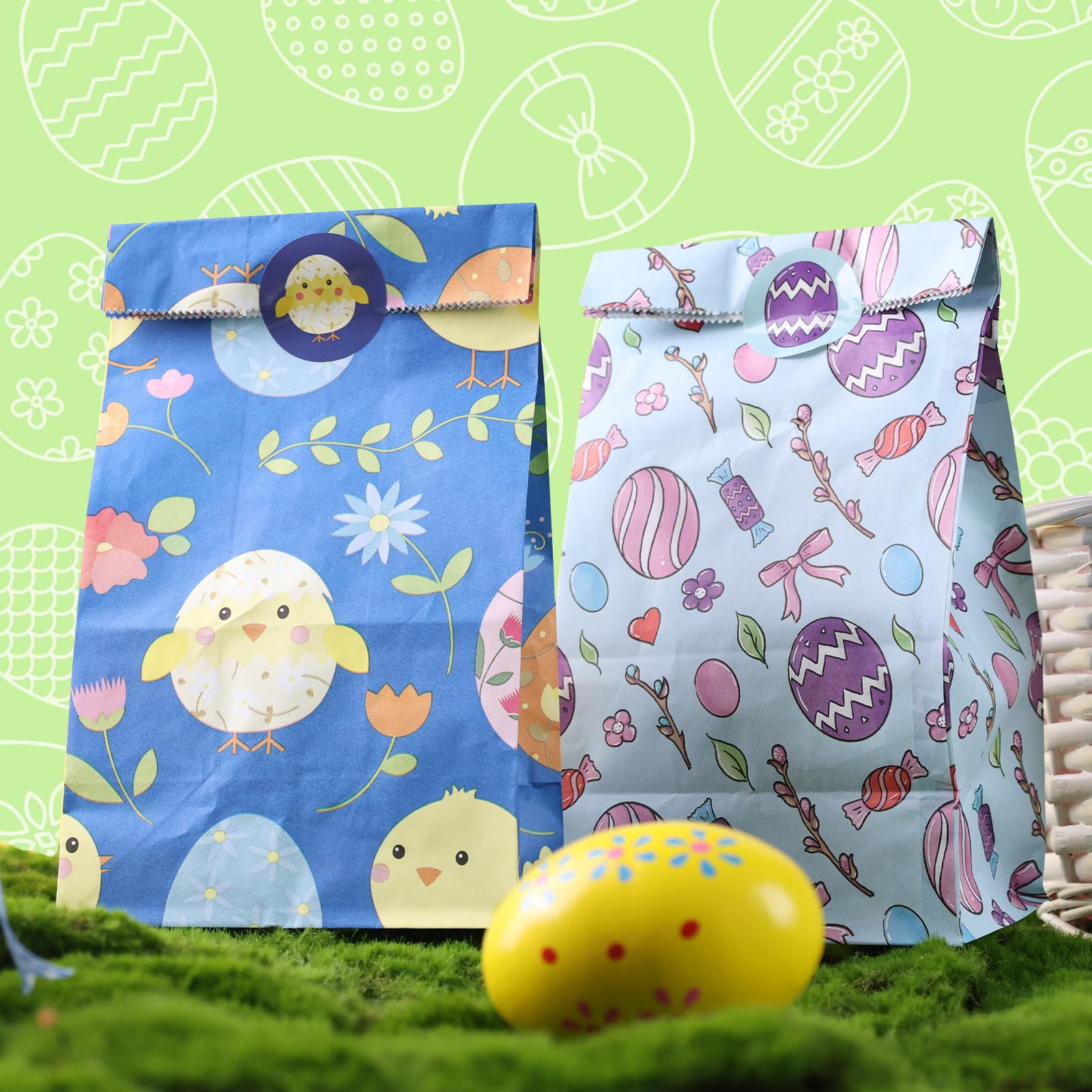 VGOODALL 54 Pack Easter Treat Bags - 4.7
