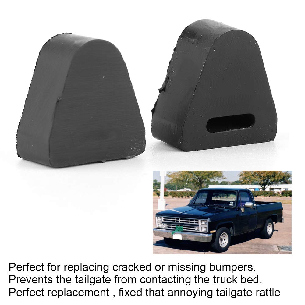 Rubber Tailgate Bumper Stop - 16633065 Replacement Rear Gate Cushion for LH/RH Side - Perfect for Truck Tailgate Protection & Noise Reduction