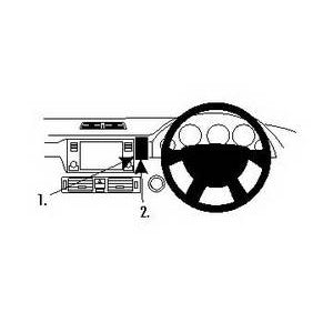ClicOn No Holes Dashboard Mount for Land Rover Range Rover (2002-2012) | Universal Phone Holder for Off-Road Adventures & Daily Commute