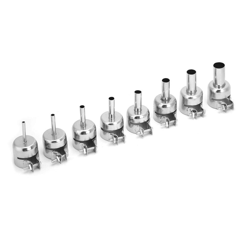 **Universal Heat Gun Nozzle Set - Stainless Steel Durable Replacement Tips with Firm Locking for Crafting, Shrinking, Welding & DIY Projects**