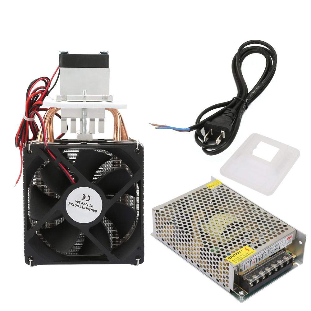 DC 12V 5A Thermoelectric Peltier Mini Fridge - DIY Semiconductor Cooler with Fan & Power Supply for Car, Office, and Camping
