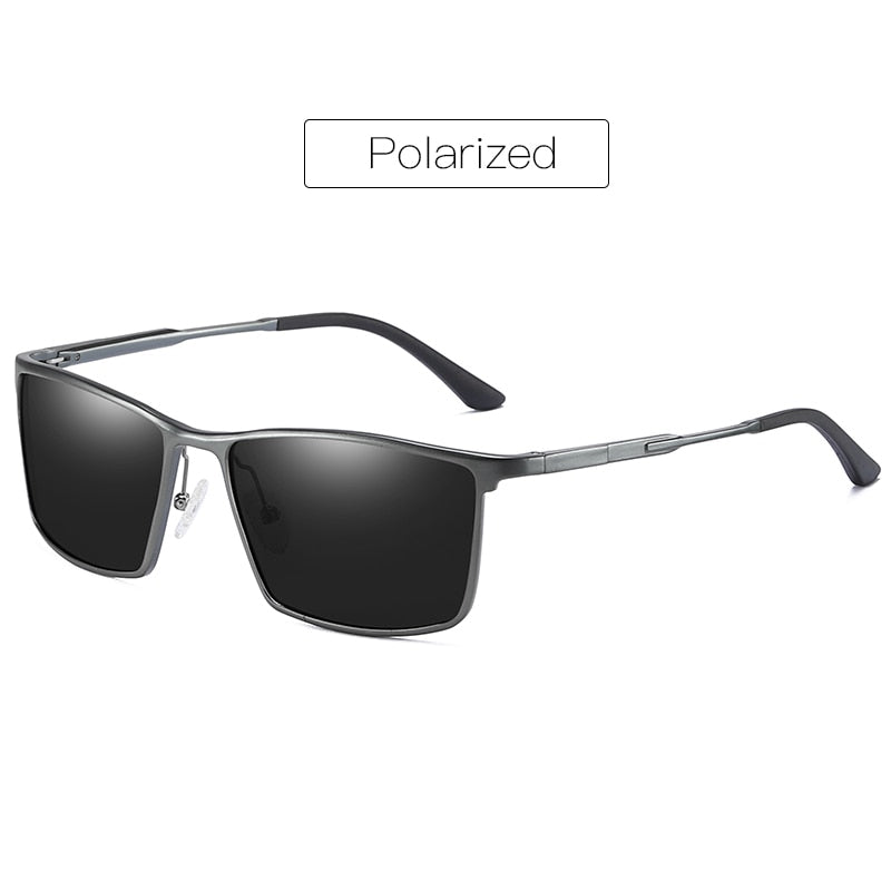 Aidien Unisex Full Rim Aluminum Magnesium Square Reading Glasses & Sunglasses B8676 - Stylish Eyewear for Reading, Outdoor Activities & Fashion Accessories