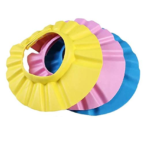 Baby Bath Shower Cap for Infants - Waterproof Bathing Hat for Toddlers (Random Color) - Keep Baby's Ears Dry During Hair Wash, Perfect for Bath Time & Spa Days