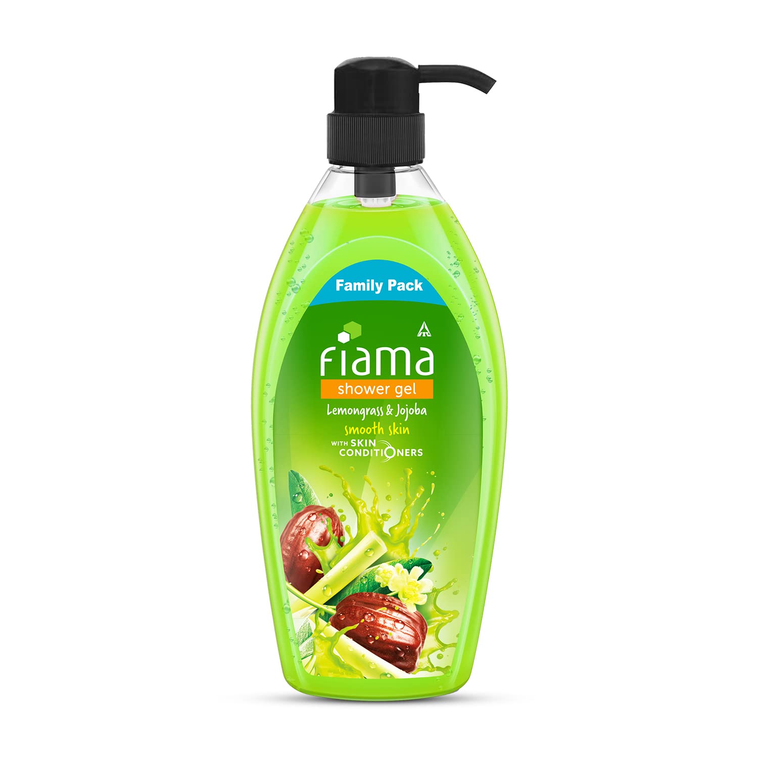 Fiama Lemongrass & Jojoba Body Wash Shower Gel - 900ml Family Size for Women & Men - Moisturizing & Exfoliating Formula for Smooth Skin - All Skin Types - Perfect for Daily Shower & Spa Experience