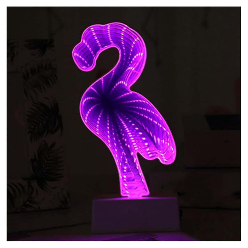 WANGF LED Neon Light Sign - Multi-Layered Mirror Neon Wall Art with Infinite Extension Effect | Creative Tunnel Abyss Night Light with Battery Base | Perfect for Bedroom, Bar, Wedding & Party Decor