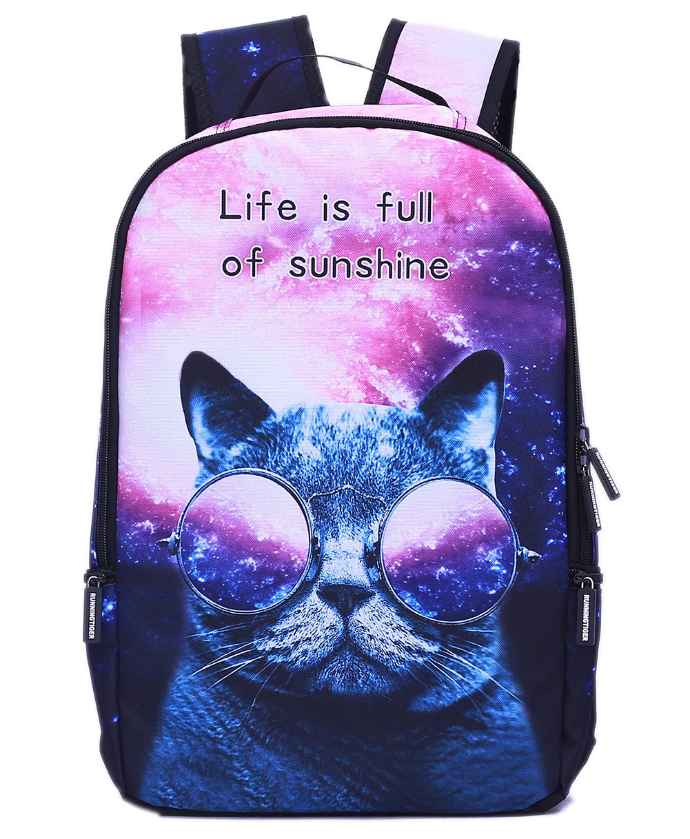Galaxy Cat Backpack - Lightweight School Backpack & Laptop Bag for Students - Perfect for College, Travel & Everyday Use