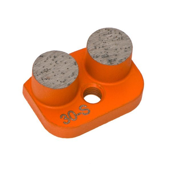 30/40 Grit Soft Bond Button Grinding Wheel - 14x12mm 9 Segments for Metal Polishing & Surface Preparation