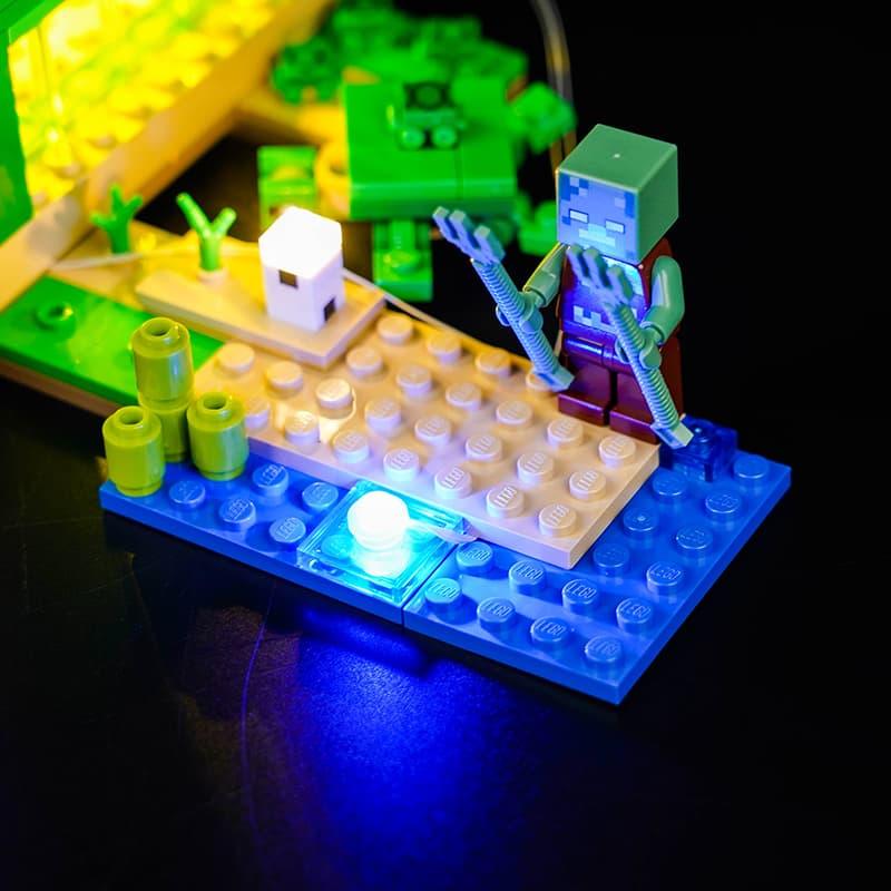 LEGO Minecraft The Turtle Beach House 21254 Light Kit - LED Building Blocks Lighting Set for LEGO Sets - Perfect for Night Display & Gaming Room Decor