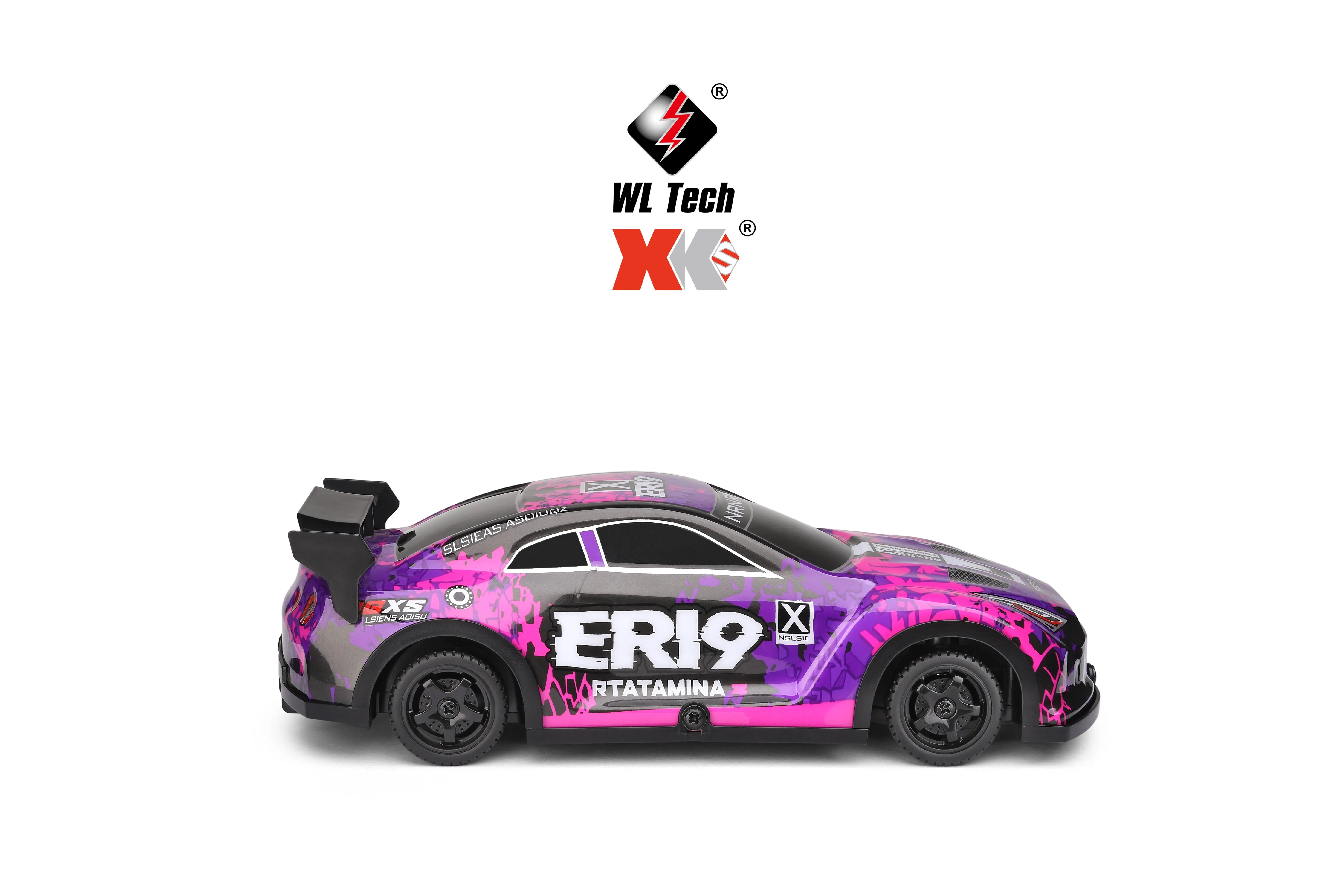 WLTOYS 22206 1/22 Scale 2.4G 4WD RC Car with LED Shell - 15km/h High Speed Remote Control Toy for Kids & Adults - Perfect for Indoor Racing, Backyard Driving & Off-Road Adventures