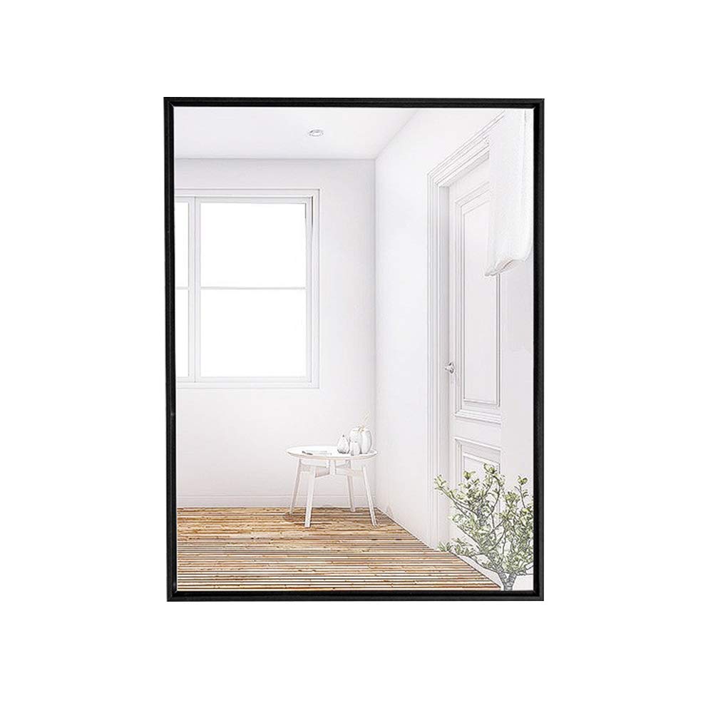 Custom Full-Length Mirror - Aluminum Alloy Frame Wall-Mounted Makeup Mirror (30x50, 50x70) in Black, Silver & Gold | Durable Square Mirror for Salon, Bedroom, Bathroom & Dressing Room