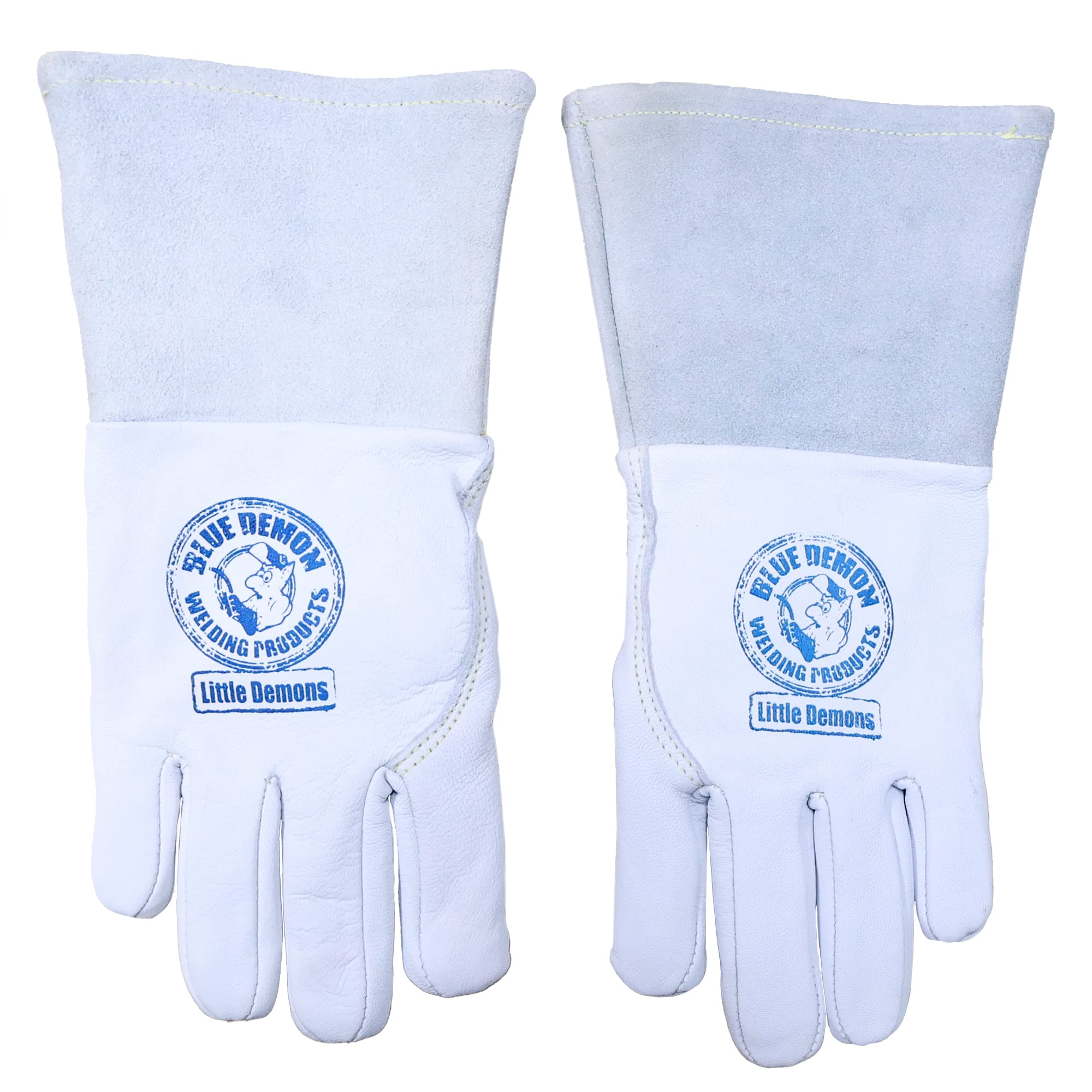 Blue Demon MIG Welding Gloves for Kids - Heat Resistant Small Hand Protection for MIG & Stick Welding - Ideal for Youth Welding Projects & DIY Metalwork