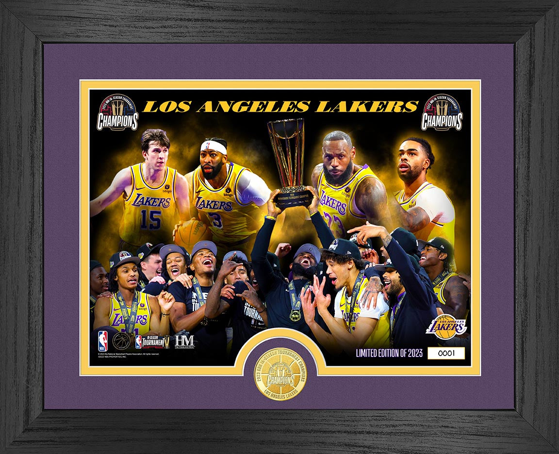 2023 NBA In-Season Tournament Champions Celebration Photo Mint - Perfect for Sports Fans, Collectors, and Memorabilia Displays