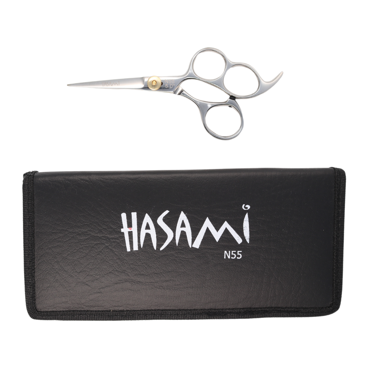 Professional 5 Inch Hand-Forged Hair Cutting Scissors - N55 Model - Perfect for Salon Stylists & Home Haircuts
