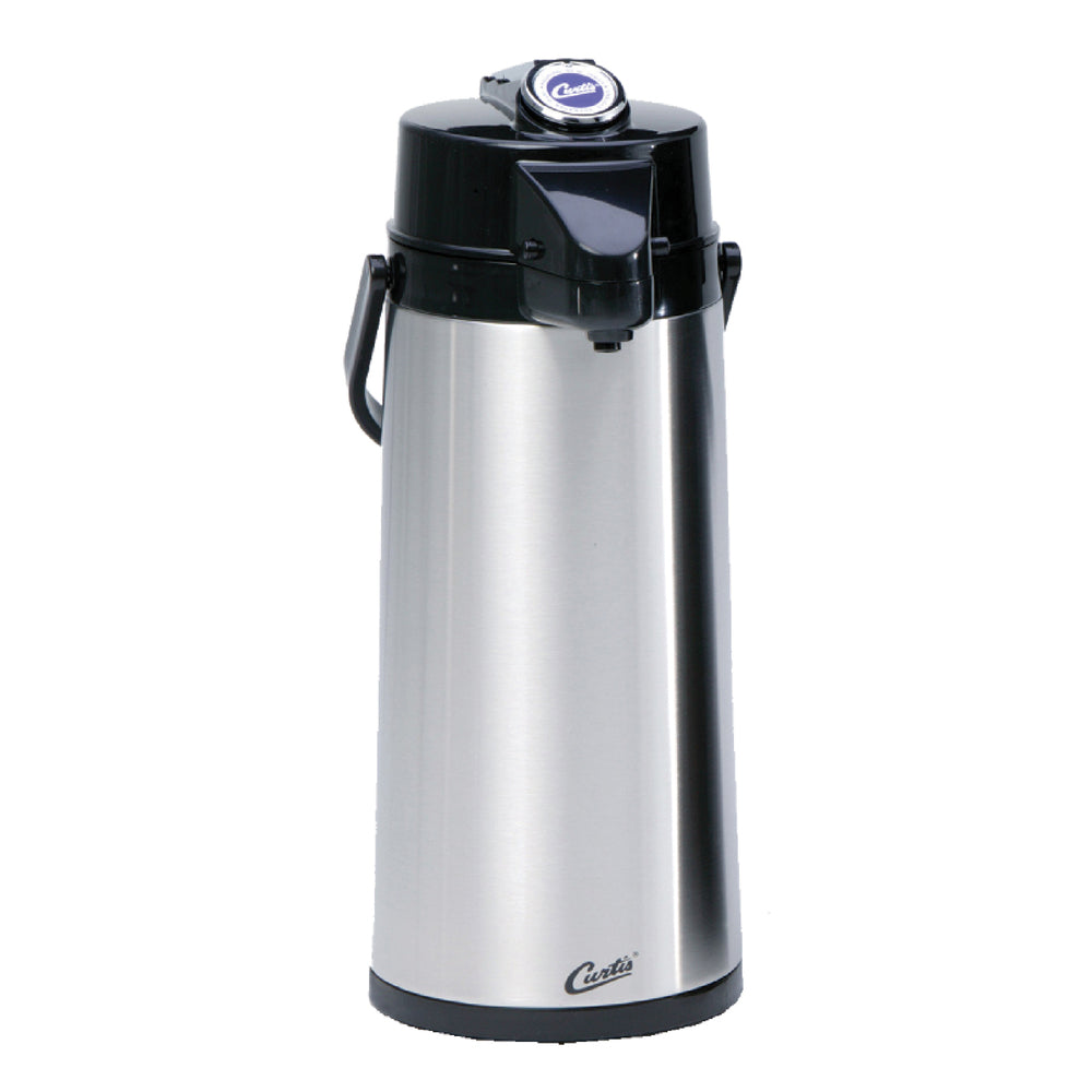 Premium Curtis 2.2L Stainless Steel Thermal Airpot with Lever Handle - Double-Wall Insulated Coffee Dispenser for Office, Catering & Home Use - Model TLXA2201S000