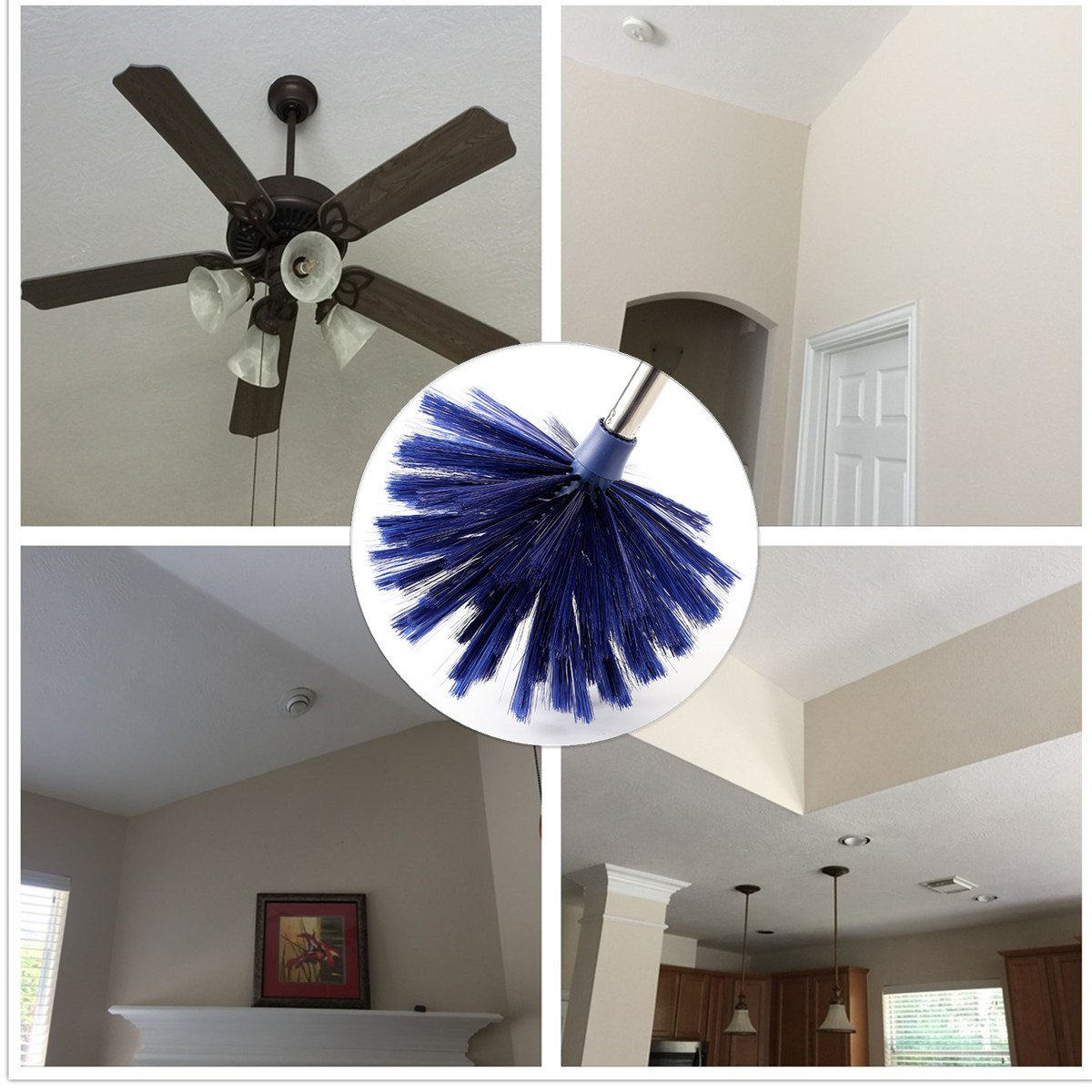 MEIBEI Washable Cobweb Duster with 72