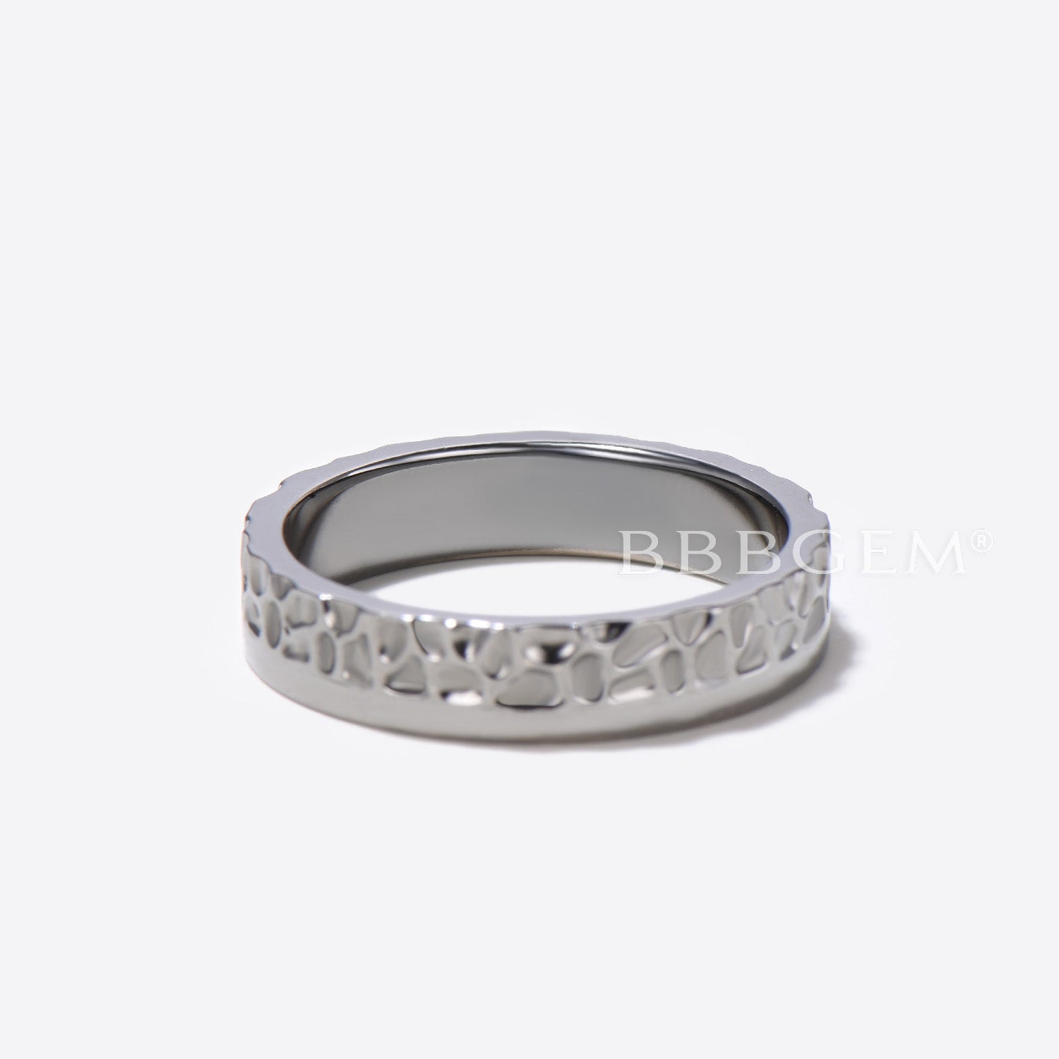 Handmade Hammered Sterling Silver Wedding Band for Men & Women – Durable & Comfortable Unisex Ring for Weddings, Anniversaries, and Everyday Wear