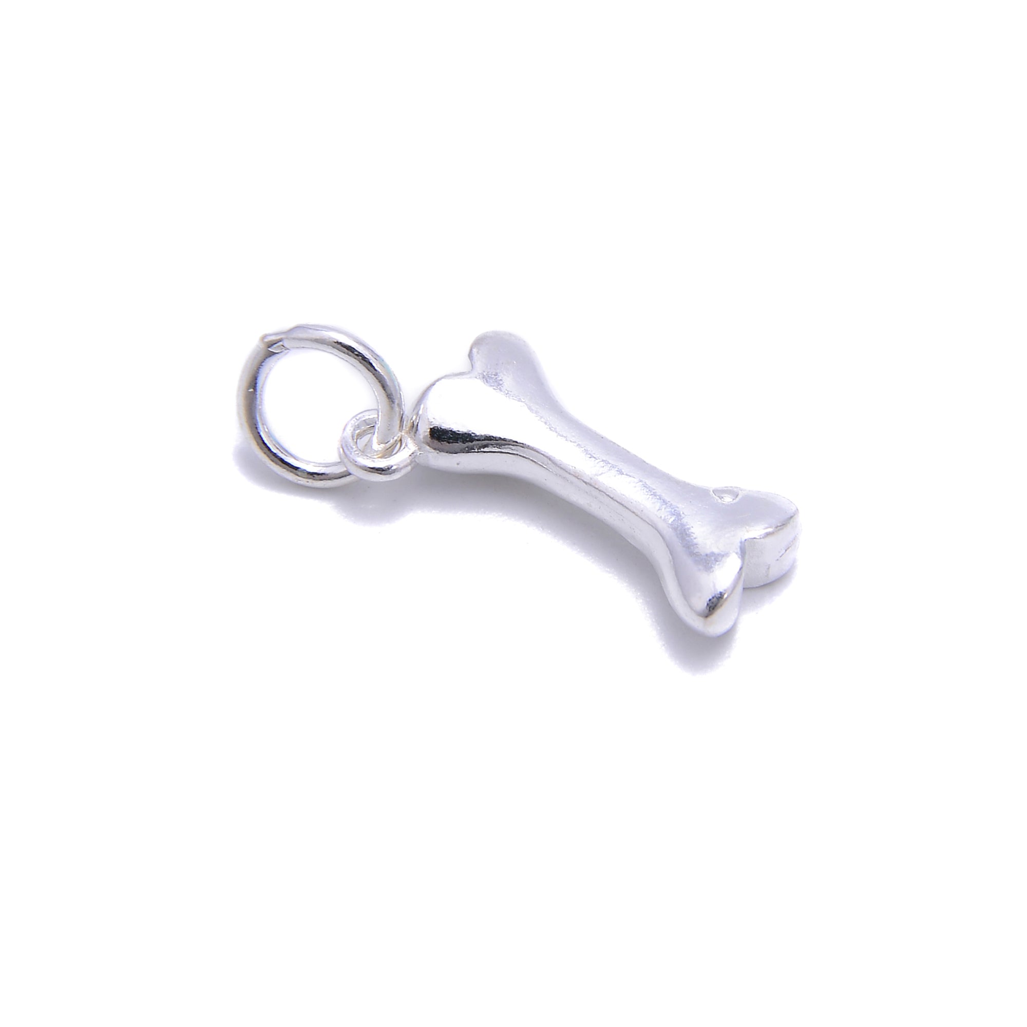 925 Sterling Silver Dog Bone Pendant Charm - 6x13mm (2Pcs) for Necklace, Bracelet & Jewelry Making - Perfect for Pet Lovers & DIY Crafts