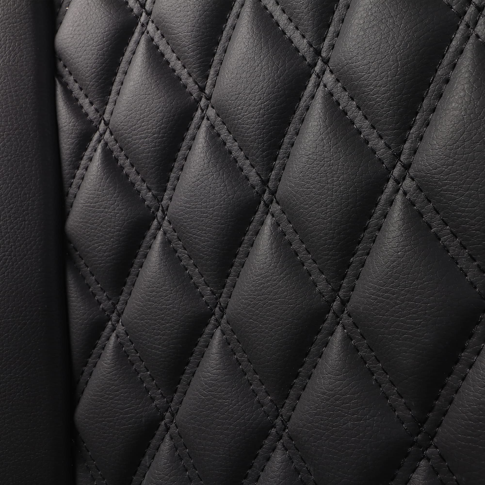 JOJOBAY Waterproof Synthetic Leather Car Seat Covers for Dodge Ram 1500/2500/3500 HD (2009-2025) - Black 2-Piece Front Set | Fits Crew/Regular/Quad/Mega Cab | All-Weather Protection & Comfort for Work Trucks & Daily Commutes