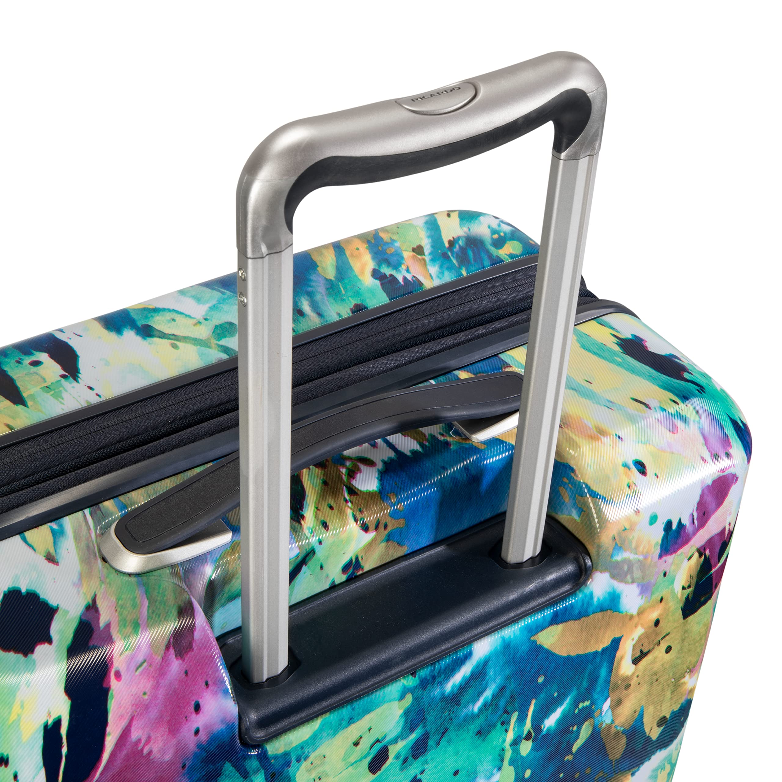Ricardo Beverly Hills Beaumont 24-Inch Hardside Luggage - Expandable, Lightweight & Durable Suitcase with Telescoping Handle | Vibrant Nature-Inspired Design for Travel, Vacation & Business Trips