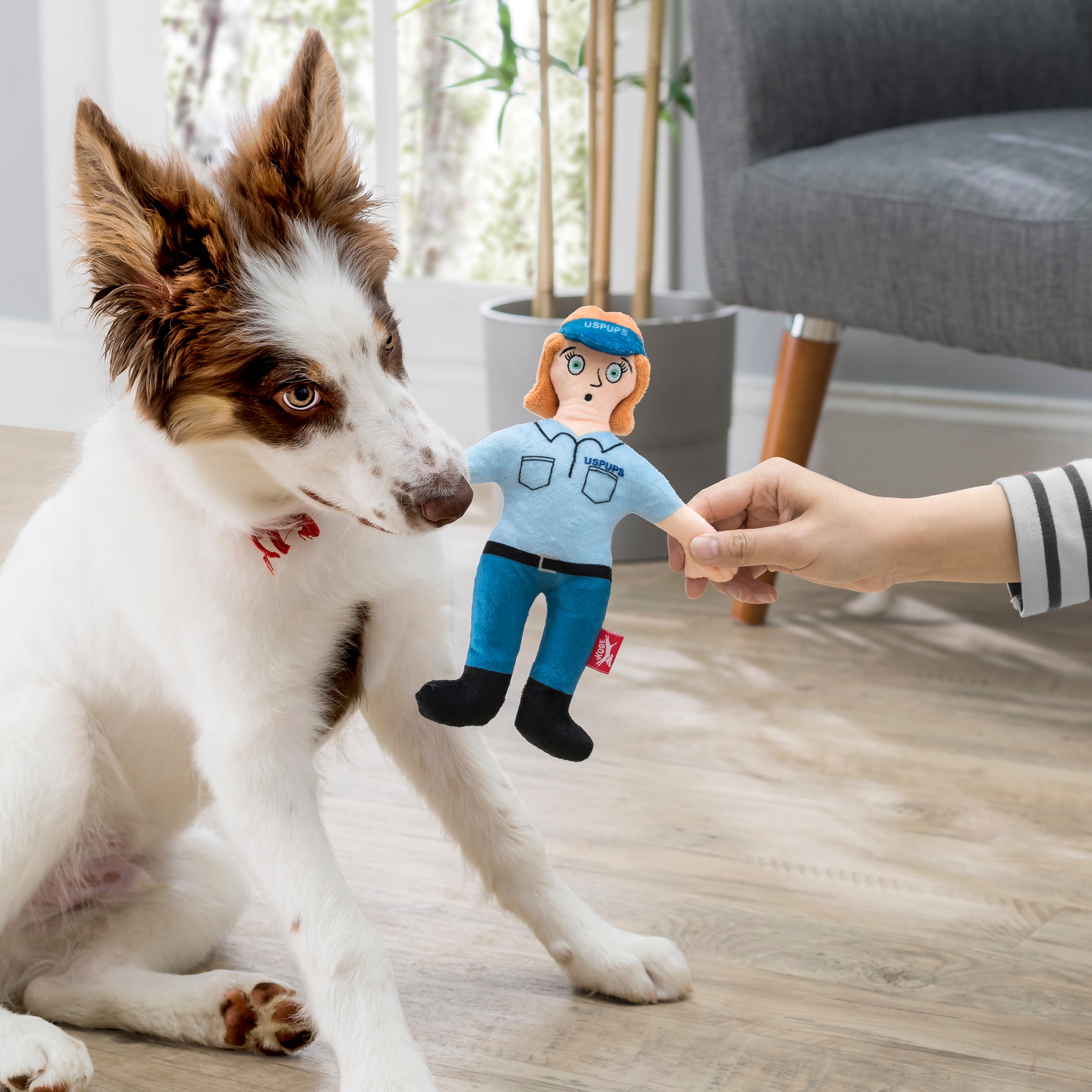 Kobe USPups Squeaky Plush Dog Toy - Soft & Durable Interactive Puppy Chew Toy for Small & Medium Dogs - Perfect for Playtime, Training & Cuddling