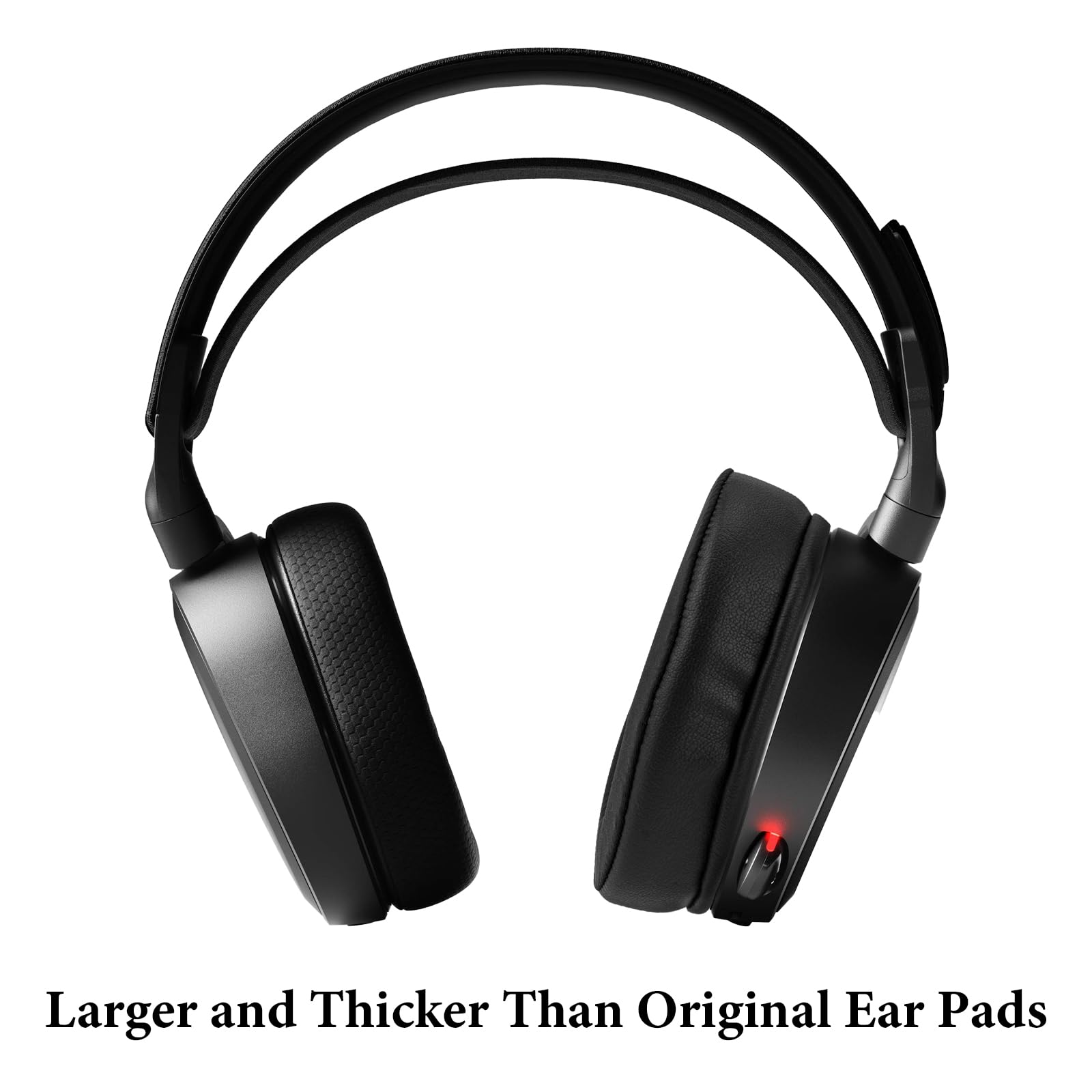 Geekria Cooling Gel Memory Foam Ear Pads for SteelSeries Arctis Headphones - Extra Thick Replacement Cushions for Arctis Prime/Pro/9X/7/5/3 - Comfortable Gaming Headset Earpads (Black) - Perfect for Long Gaming Sessions & Noise Isolation