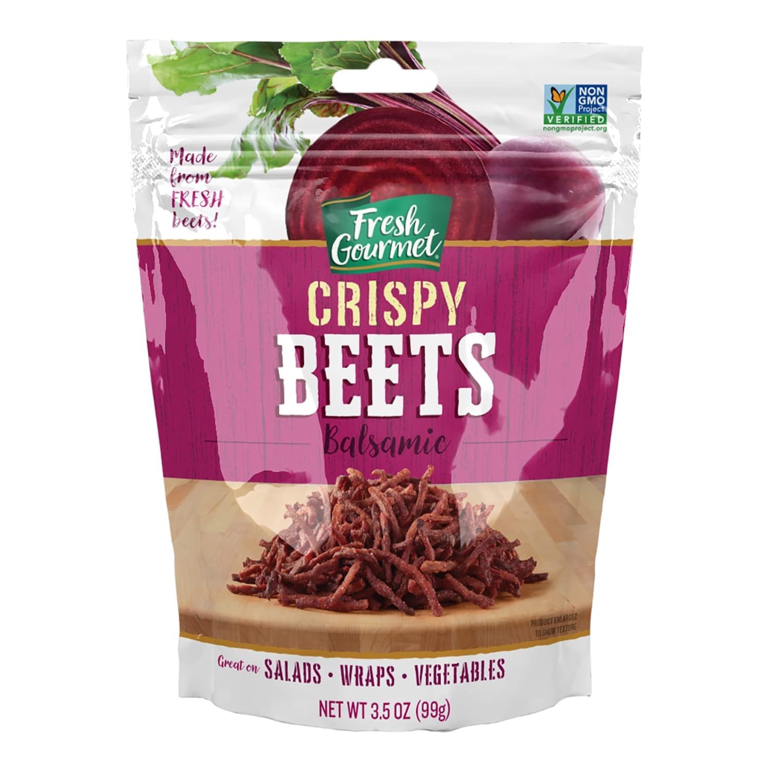 Fresh Gourmet Crispy Beets with Balsamic & Crispy Onions with Garlic Pepper - Healthy Snack Bundle for Salads, Soups & Charcuterie Boards