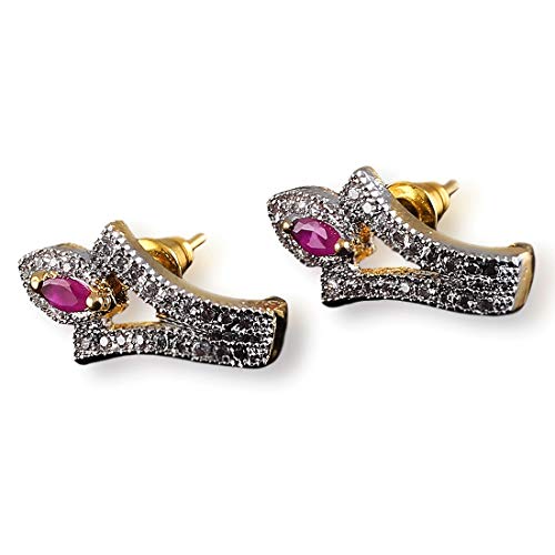 Stud Earrings-MRT 10-PINK